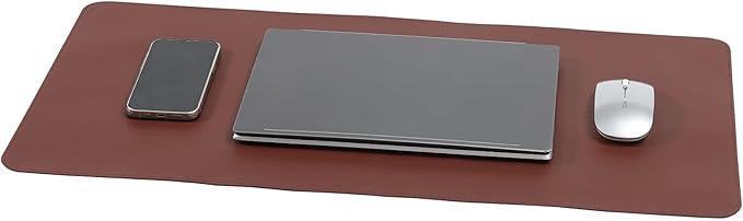 Wolaile PU Leather Desk Pad Blotter 27x13 inches, Non-Slip Base Waterproof by Wolaile