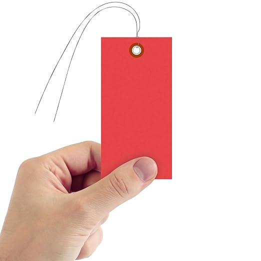 SmartSign Blank Red Shipping Tags - Image 2