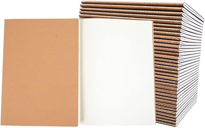 30 Pack A5 Blank Journal Notebook by LIONSOULDISCOUNT