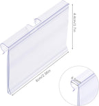 Meetory 50 PCS Clear Plastic Label Holders - Image 2