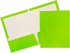 JAM PAPER Laminated Two Pocket Glossy School Folders by JAMPaper