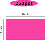 STARLIBOO Neon Colored Labels Stickers 3 x 2 Inch, Rectangle Moving Labels - Image 2