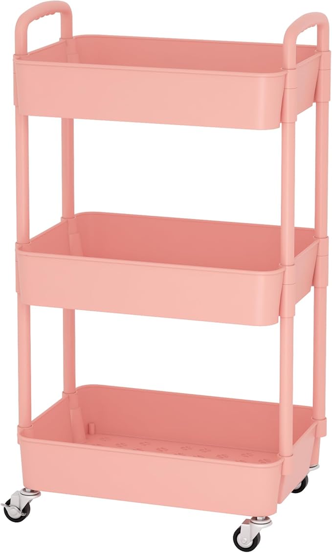 Sywhitta 3-Tier Plastic Rolling Utility Cart - Image 8
