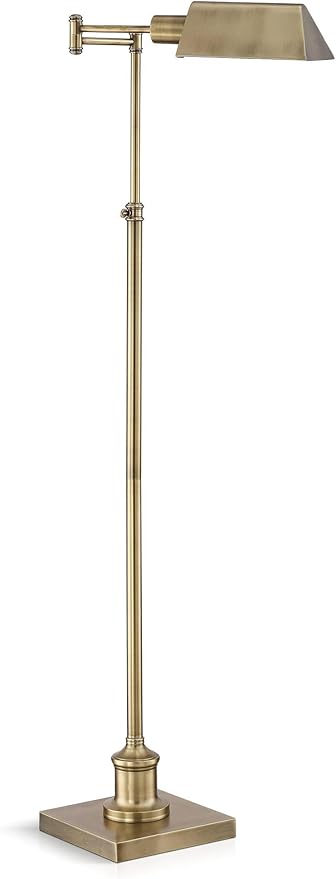 Regency Hill Jenson Traditional Farmhouse Metal Adjustable Pharmacy Floor Lamp - Image 6