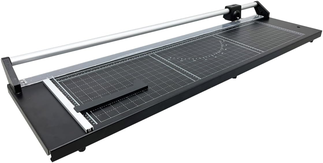INTBUYING 36 Inch Commercial Manual Precision Rotary Paper Trimmer with an An...