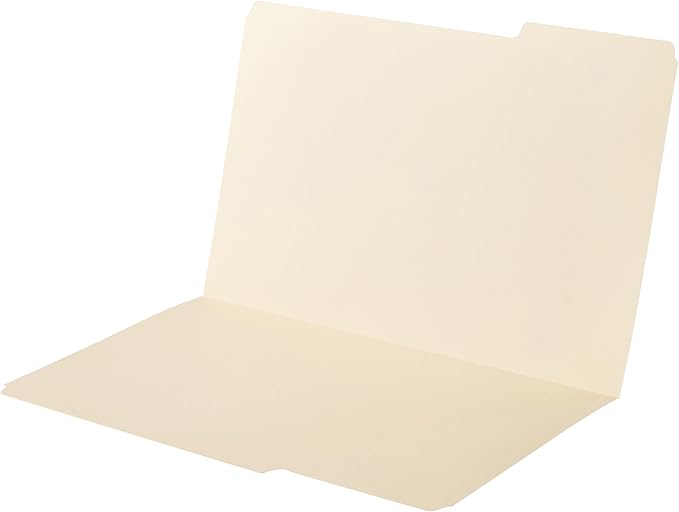 Amazon Basics Sturdy Manila File Folders, 1/3 Tabs in Assorted Positions - Image 4