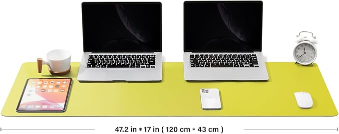 Large Desk Mat - 47.2"x 17" Non-Slip PU Desk Pad - Image 2