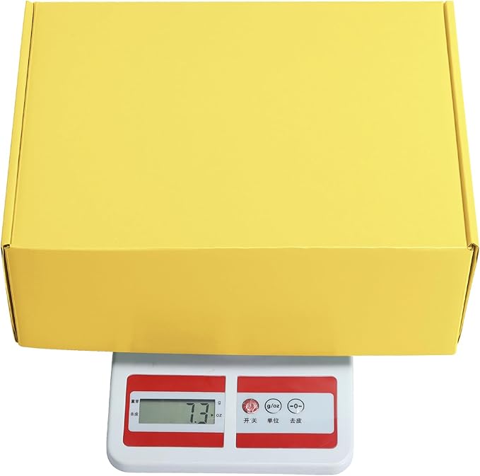 PHAREGE 12x9x4 inch Gift Shipping Boxes Bulk 20 Pack Yellow, Tab Lock Tuck Top - Image 6