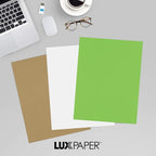 LUXPaper 8.5" x 11" Paper | Letter Size | Limelight Green | 80lb. Text | 50 Qty - Image 9