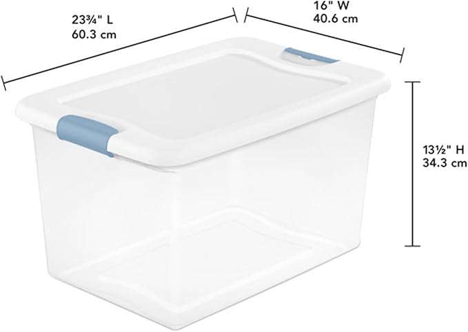 Sterilite 18-Pack Latching Box, Under Bed Storage Bins - Image 2