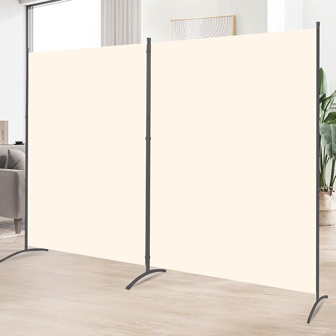 Room Divider 2 Panel Large Privacy Screens, Tall 6FT Partition Room Dividers by HOMSCREENER