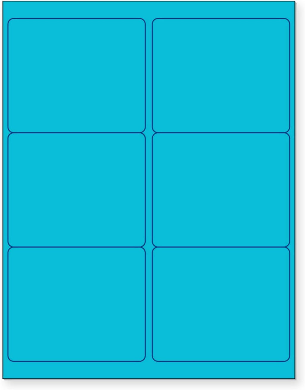 NextDayLabels - 8-1/2 x 11 Neon Color High Light Fluorescent Labels