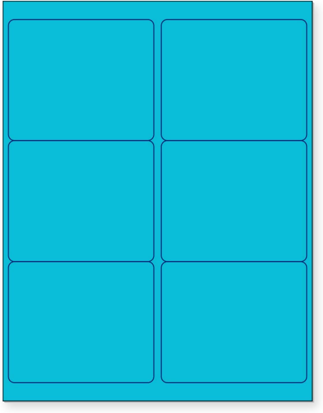 NextDayLabels - 8-1/2 x 11 Neon Color High Light Fluorescent Labels
