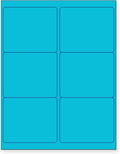 NextDayLabels - 8-1/2 x 11 Neon Color High Light Fluorescent Labels by NextDayLabels