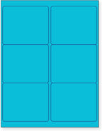 NextDayLabels - 8-1/2 x 11 Neon Color High Light Fluorescent Labels by NextDayLabels