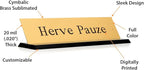 SmartSign Brass Name Plate for Desk | Premium Engraved Nameplate - Image 4