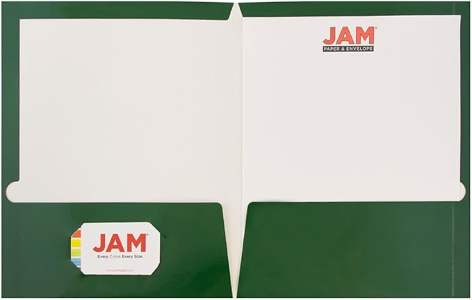 JAM PAPER Laminated Two Pocket Glossy School Folders - Image 3