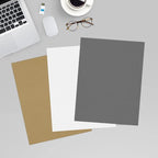 LUXPaper 8.5" x 11" Cardstock | Letter Size | Sterling Gray Linen | 100lb. - Image 2