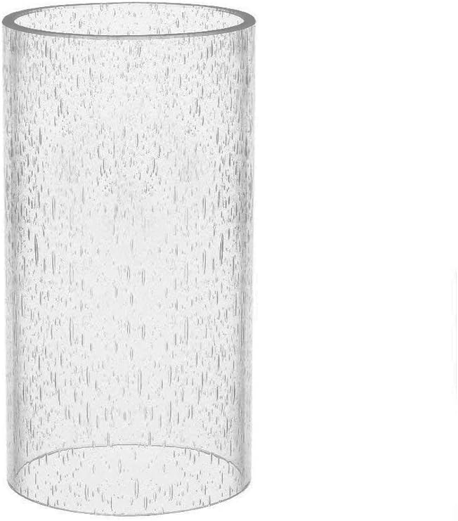 Sunwo Glass Shade Straight Cylinder Glass Lamp Shade Replacement by SUNWO