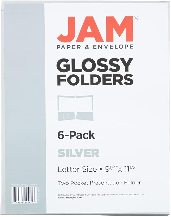 JAM PAPER Laminated Two Pocket Glossy School Folders - Image 6