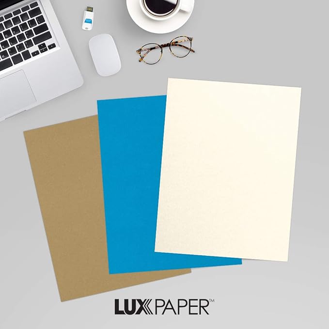 LUXPaper 8.5" x 11" Cardstock | Letter Size | Champagne Metallic | 105lb. Cover - Image 9