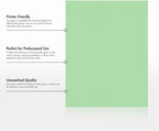 LUXPaper 8.5" x 11" Paper | Letter Size | Pastel Green | 60lb. Text | 500 Qty - Image 8