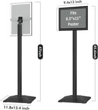 INNOVSIGN 3Packs Heavy Duty Adjustable Pedestal Poster Sign Stand, 8.5x11 - Image 6