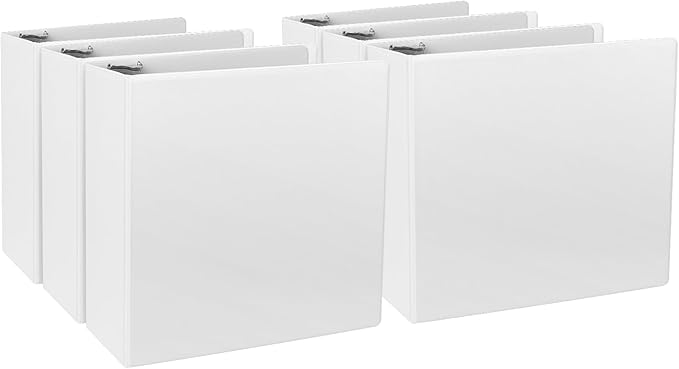 CIXILDTS 4-Inch 3 Ring Binder, Standard 4" Slant-D Ring Binder Fit Letter Size by CIXILDTSOffice