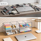 tipgo clear stackable storage drawers, acrylic bathroom makeup, package contents