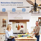 depuley 42-inch ceiling fans with lights: caged ceiling, package contents
