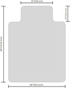 Office Chair Mat for Hardwood Floor, 48”x 36” Clear Floor Protector Mat for - Image 7