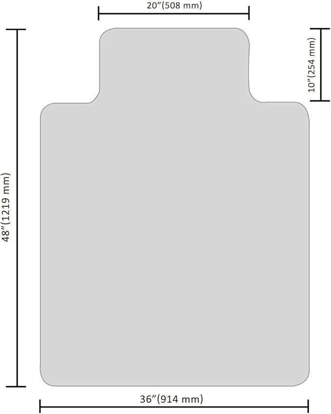Office Chair Mat for Hardwood Floor, 48”x 36” Clear Floor Protector Mat for - Image 7