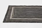 unique loom outdoor border collection area rug showing dimensions