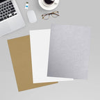 LUXPaper 8.5" x 11" Cardstock | Letter Size | Silver Metallic | 105lb. Cover | - Image 6