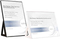 ECKEK ABS Plastic Sign Holder，Menu Displays L Shape Sign Stand by ECKEK