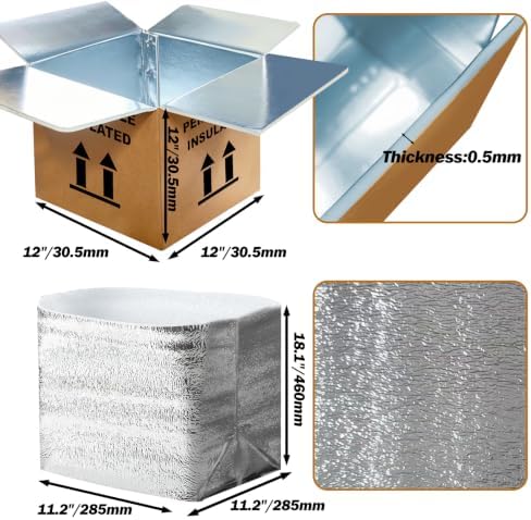12" x 12" x 12" insulated shipping boxes shown in use