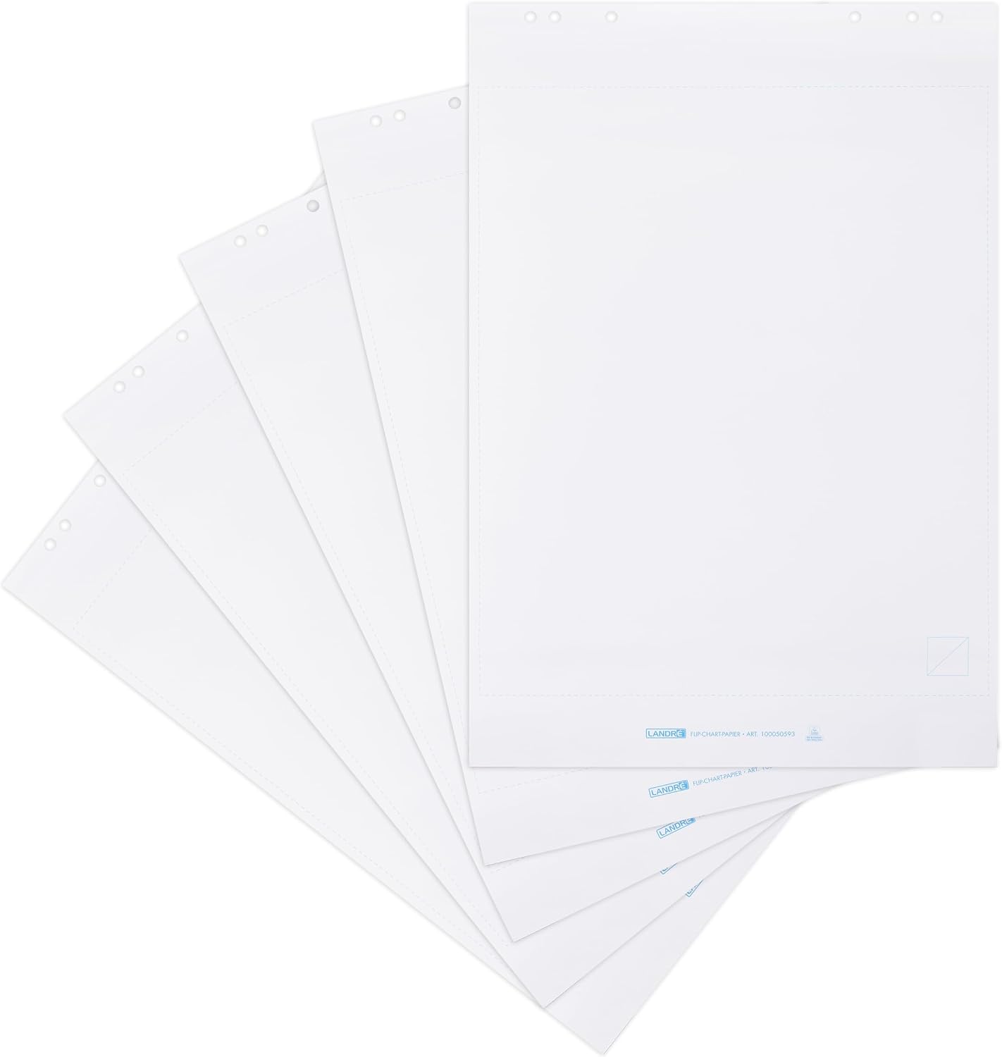 Landre Flip Chart Blocks Rolled Holzfreies Papier Blanko