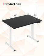 SANODESK Electric Standing Desk 48 x 30 Inches Whole-Piece Desktop Height - Image 2