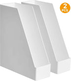 Amazon Basics Rectangular Plastic Desk Organizer, Magazine Rack - Image 3
