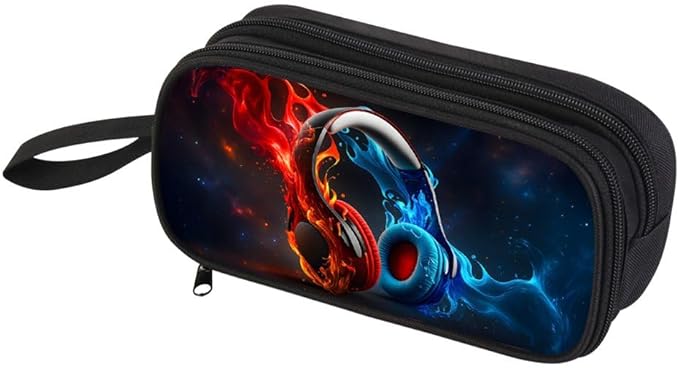 HiGaits Pencil Case for Boys, Durable Pen Box Headphones by Unknown
