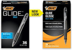 BIC Glide Bold Black Ballpoint Pens, Bold Point, 36-Count Pack, Retractable - Image 2