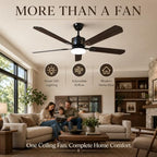 42 inch ceiling fans with lights and remote shown in use