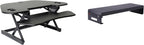 Rocelco 46" Height Adjustable Corner Standing Desk Converter