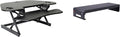 Rocelco 46" Height Adjustable Corner Standing Desk Converter by Rocelco