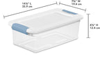 Sterilite 12-Pack Latching Box, Under Bed Storage Bins - Image 2