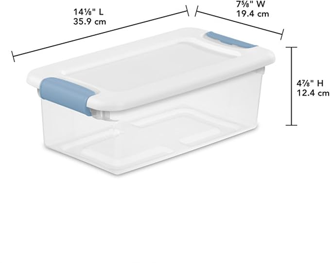 Sterilite 12-Pack Latching Box, Under Bed Storage Bins - Image 2