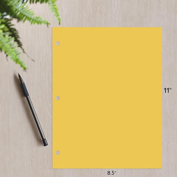 Copy And Printing Color Paper, 20 Lb. 3 Hole Punch 500 Sheets Per Ream. - Image 3
