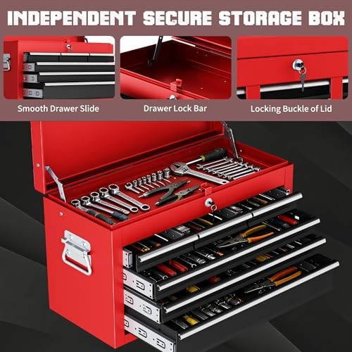 8 drawer rolling tool chest, 3-in-1 assembled tool, close-up detail