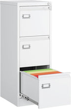 MIIIKO 3 Drawer File Cabinet, Home Office File Folders Storage Cabinet by MIIIKOOfficeFurniture