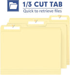 File Folder, PANDRI 170 Pack File Folder, 1/3 Cut Tab, Letter Size, Filing - Image 4